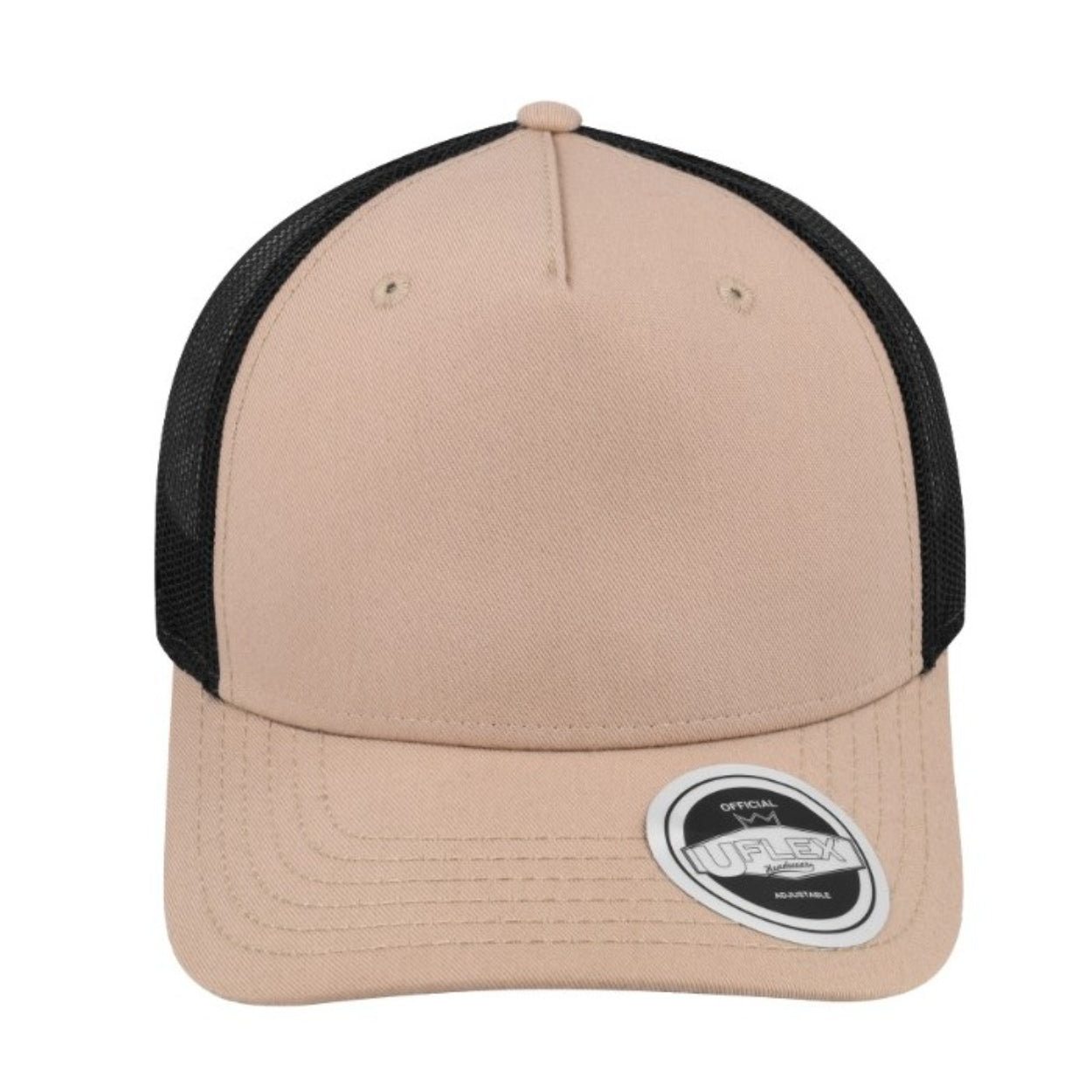 U20502RKHABLK - Uflex 5 Panel Recycled Trucker - Khaki