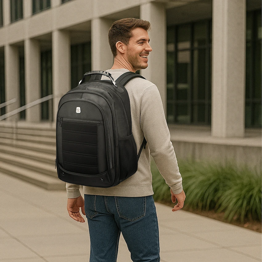 Volkano Captain 15.6" Laptop Backpack - Black - Image 6