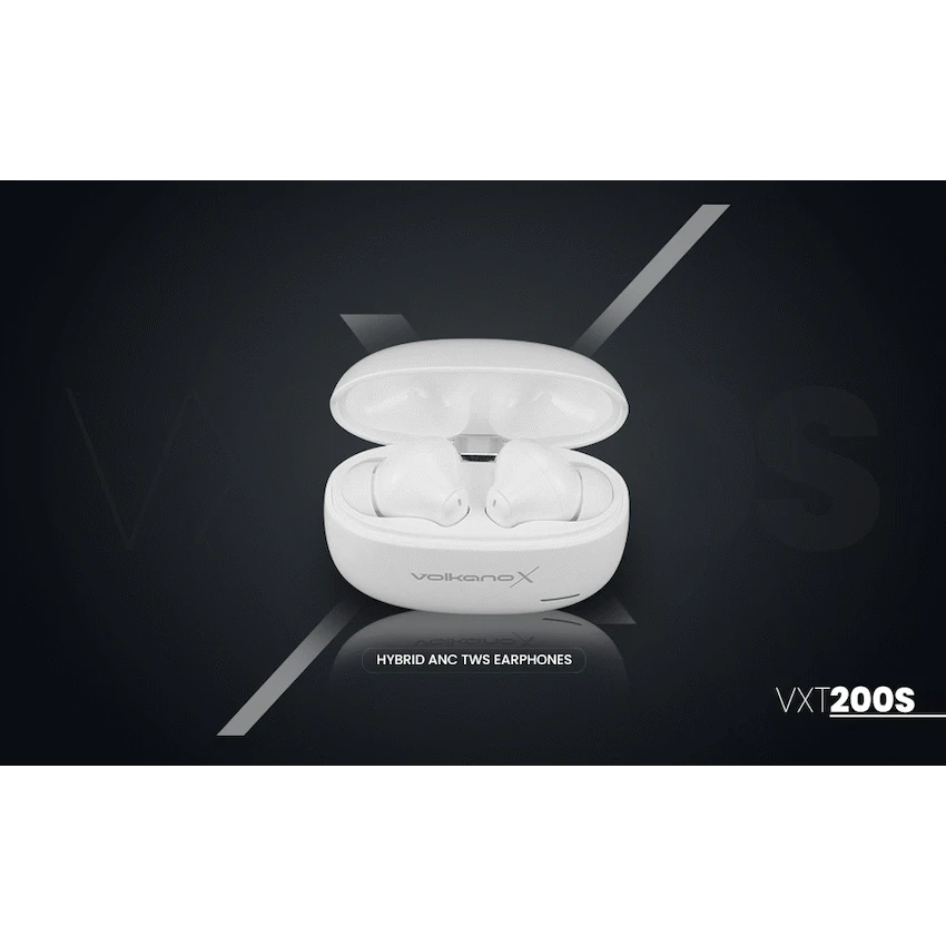 VolkanoX VXT200S Hybrid ANC TWS Earphones - White - Image 49
