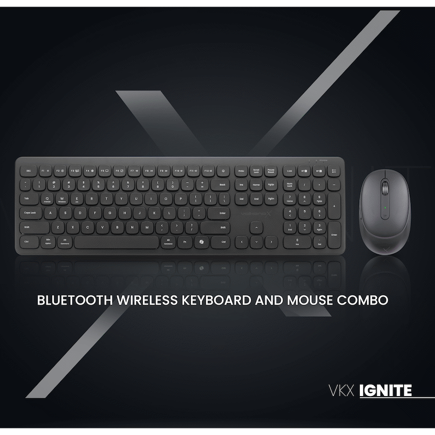 VolkanoX Ignite Bluetooth Wireless Keyboard and Mouse Combo - Graphite - Image 11