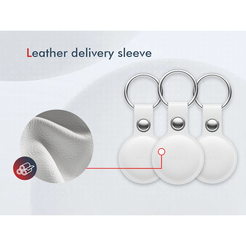 MiTag Apple-Compatible Tag with Leather Keychain Accessory - 1 Pack - Image 15