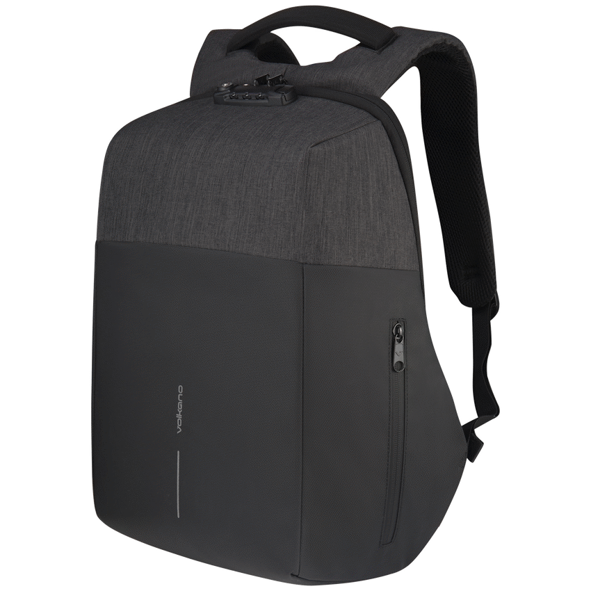 Volkano Smart Deux Laptop Backpack - Black/Charcoal - Image 2