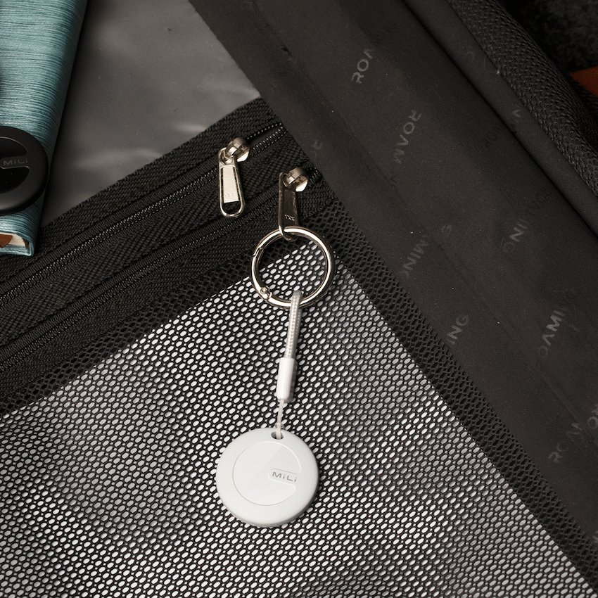 MiTag Apple-Compatible Tag with Leather Keychain Accessory - 1 Pack - Image 9