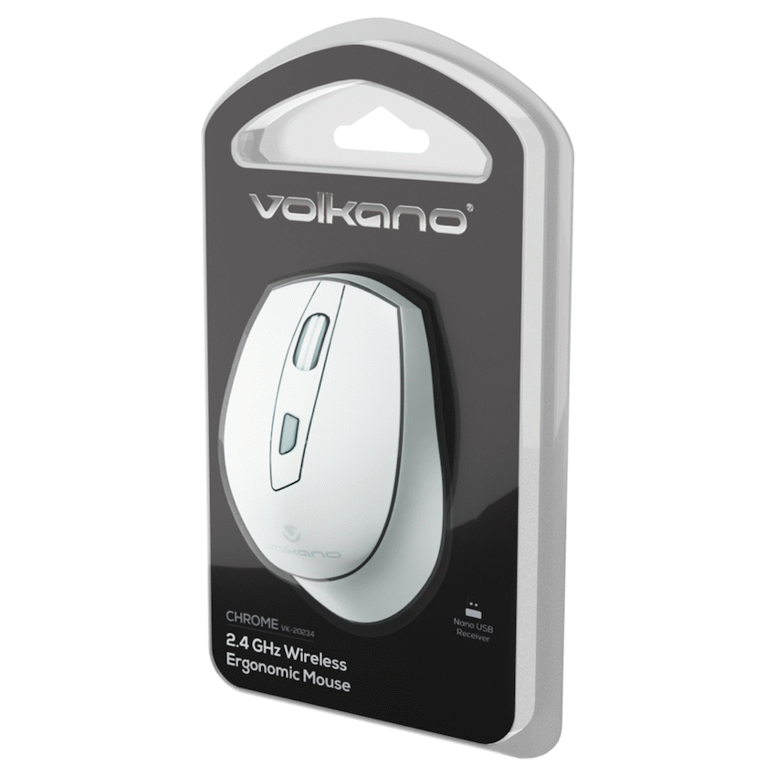 Volkano Chrome Series Wireless Mouse - Gray - Image 7