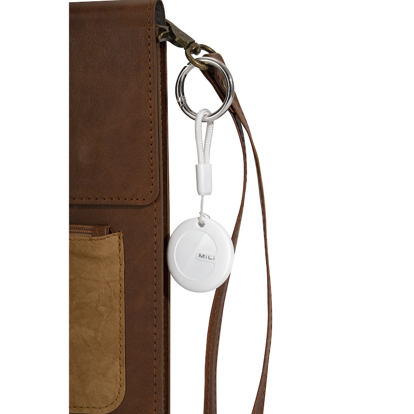 MiTag Apple-Compatible Tag with Leather Keychain Accessory - 1 Pack - Image 41