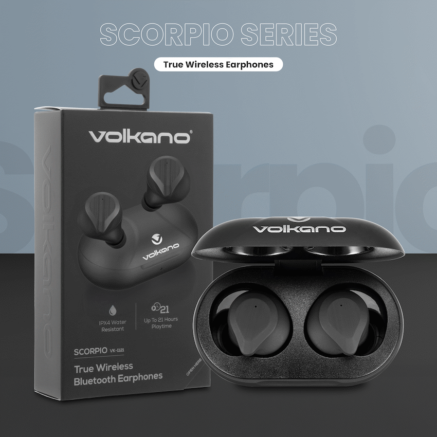 Volkano Scorpio Series True Wireless Earphones - Black - Image 9