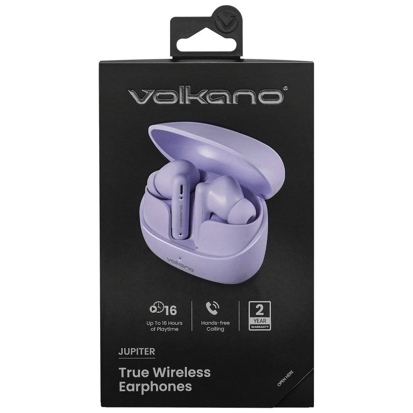 Volkano Jupiter Series TWS Earphones - Pastel Purple - Image 9