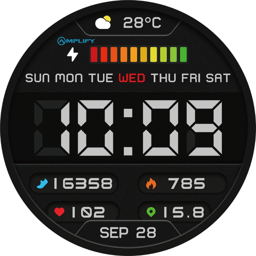 Amplify Compete Series Smart Watch - Black - Image 13