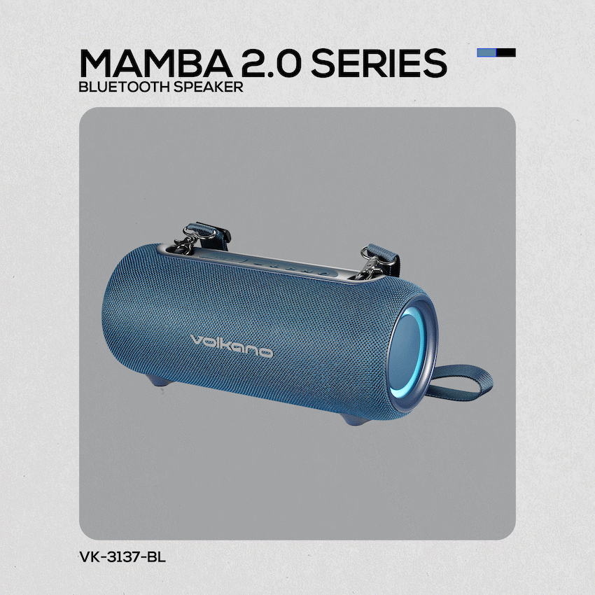 Volkano Mamba 2.0 Series Bluetooth Speaker - Blue - Image 15